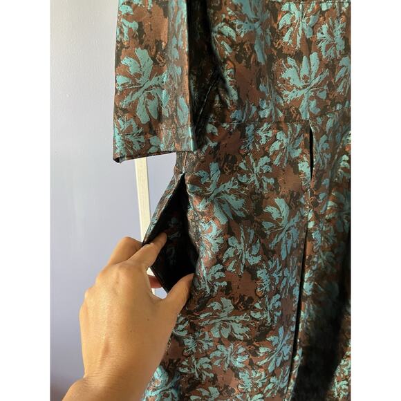 Eshakiti Floral Sweatheart Dress 2X 20W Preppy Plus Size Romantic - Picture 7 of 9